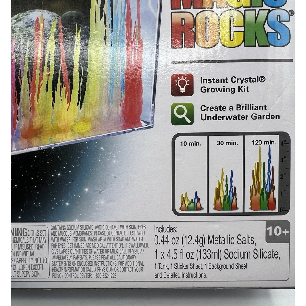 Smithsonian Magic Rocks Instant Crystal Growing Kit Science Activity - Picture 2 of 7